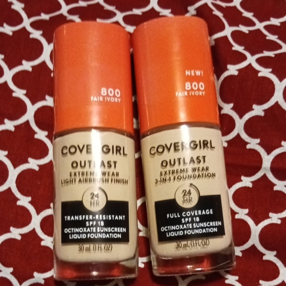 2 Pack CoverGirl Outlast Foundation - Fair Ivory
